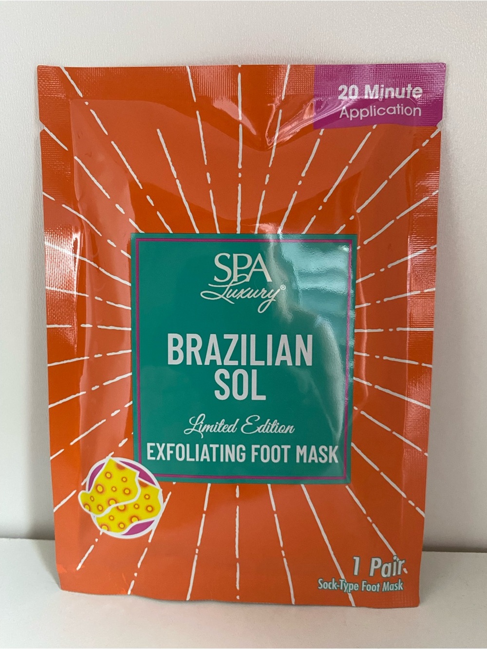 3/$10 Brazilian Sol Limited Edition Exfoliating Foot Mask